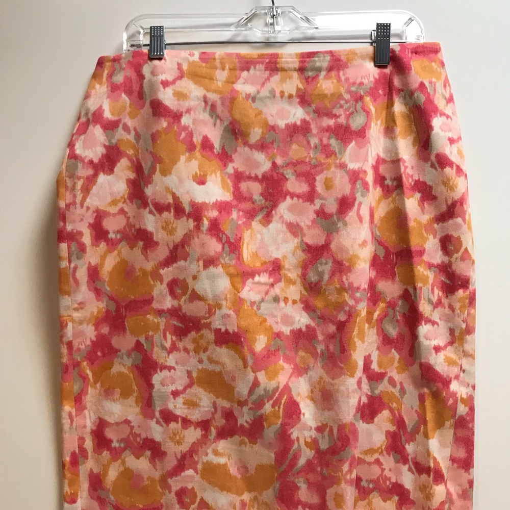 Talbots floral skirt